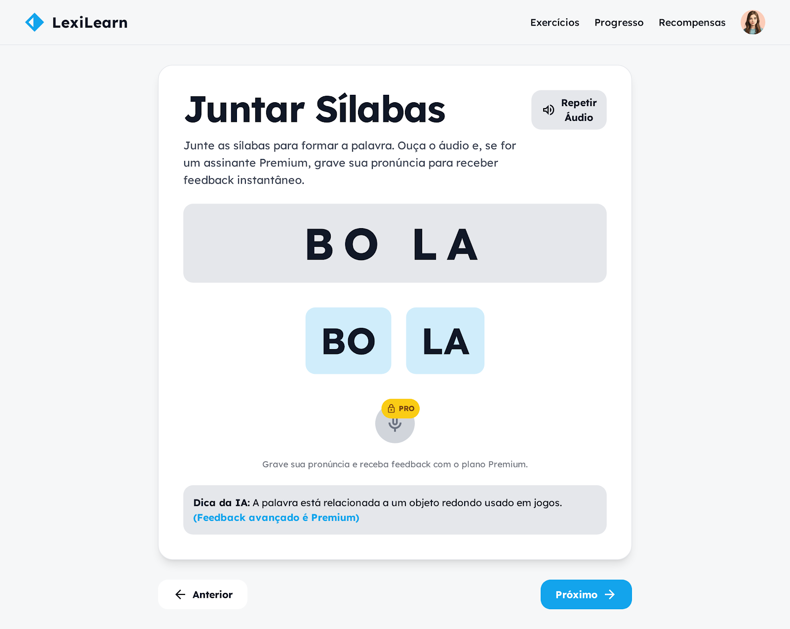 Juntar Sílabas